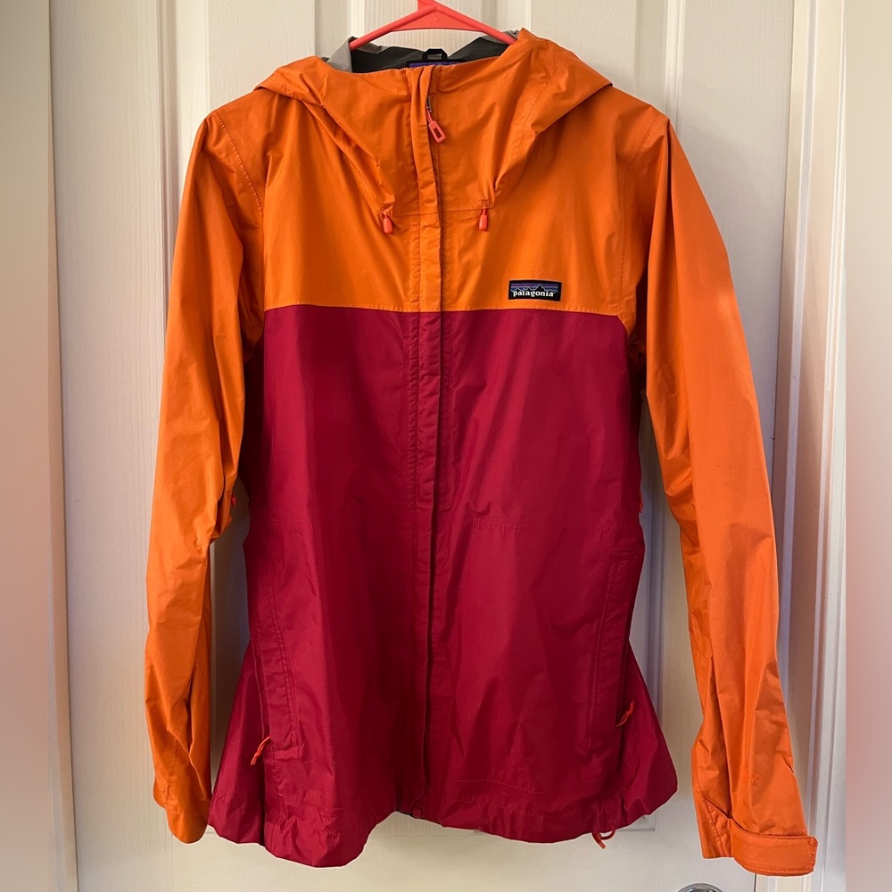 Patagonia Torrentshell Women's Vibrant Orange and Pink Rain Jacket